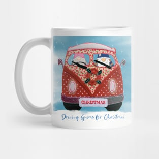 Driving Gnome for Christmas Mug